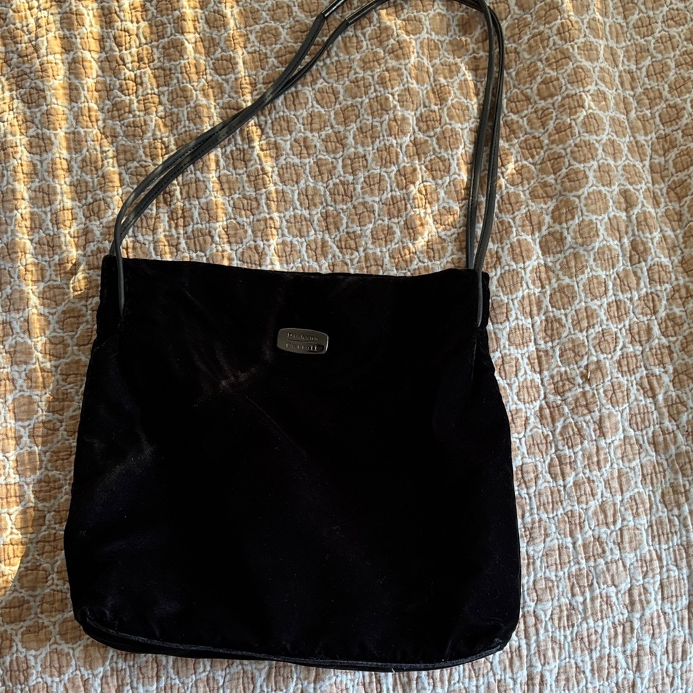 Black Velvet Shoulder Bag